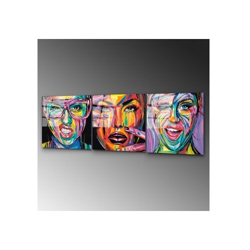 Wallxpert dekorativna slika od kaljenog stakla smile 3 (uv 852) 50 x 50cm Slike