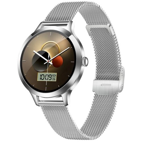 INF Pametna ura združljiva z Da Fit &mdash; 1.04 inch AMOLED, IP68, Bluetooth klici Silver, (5000306726) Cene