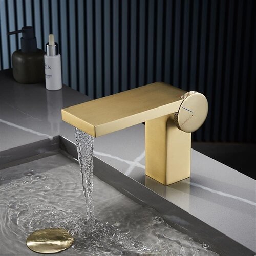  Kopalniška armatura za umivalnik | Pipa ELITE EDITION BS1419 - Premium linija - Brušeno zlato Cene