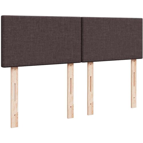 VidaXL otomanski okvir kreveta s madraca tamnosmeđi 140x200cm tkanine Slike