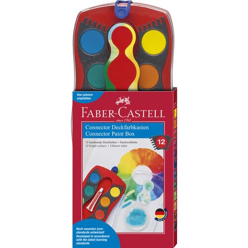 Faber-Castell Faber-Castell: Vodene boje, 12 kom, s elementima na spajanje Cijene