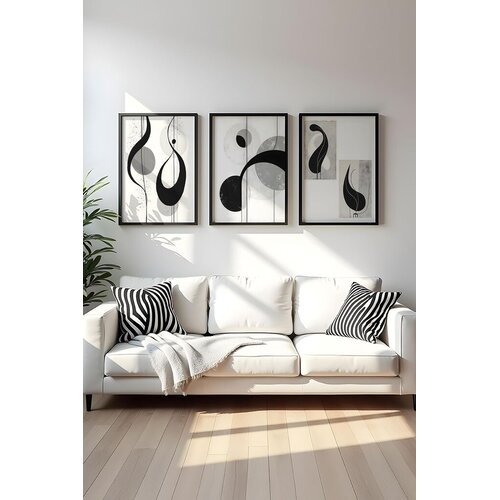 WALLXPERT Uramljena slika Huhu437, 30x40 cm, 3 dijela Cijene