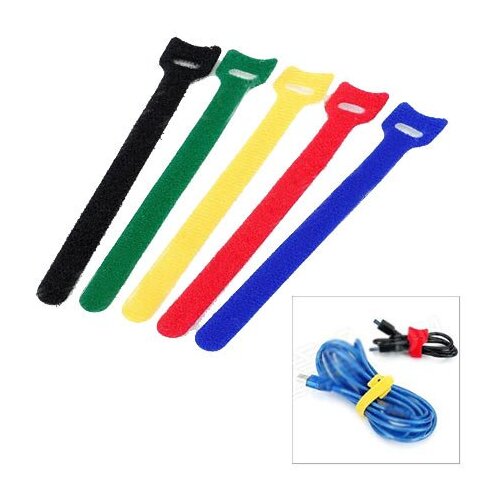  Velcro samoljepljive vezice za uređeivanje kablova računara GEMBIRD, VT-210&times;12, 210 mm crna, 1 kom Cijene