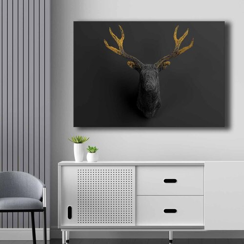 Wallity 70100NISC-024 goldblack decorative canvas painting Cene