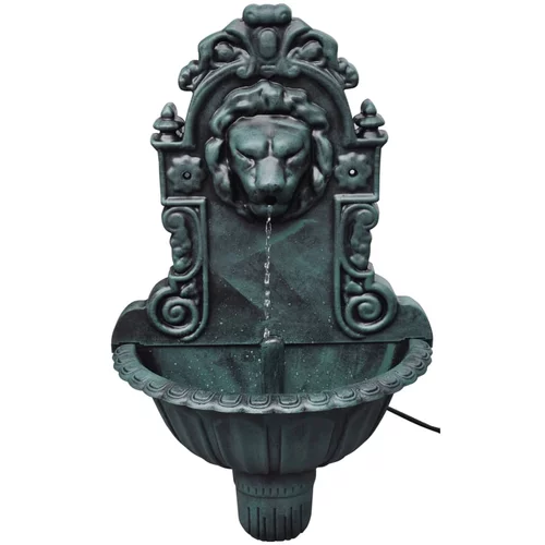 vidaXL Stenska fontana dizajn levje glave