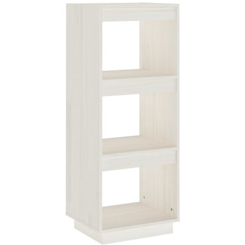 Maison Chic Knjižna omara - Knjižni regal za razdelitev prostora bela 40x35x103 cm borovina, (21724608) Slike
