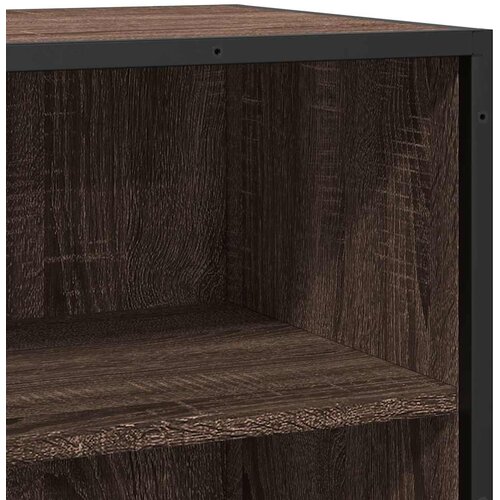  Komoda boja hrasta 68x35x76 cm konstruirano drvo i metal Slike