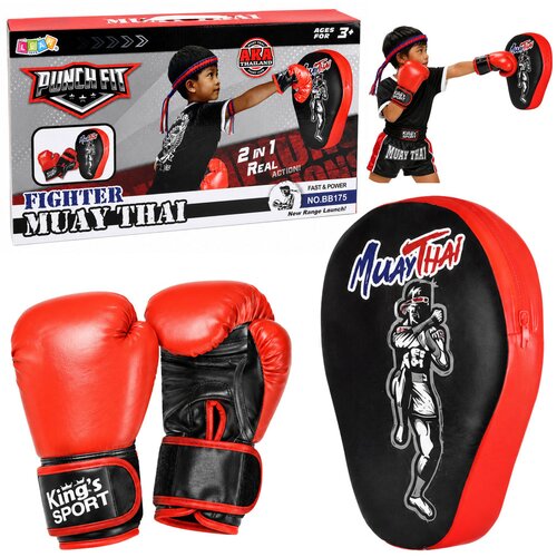  Boxing Sports Set Gloves Training Pad 2in1 MUAY THAI Cene
