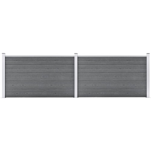 VidaXL vrtna ograda od wpc-a 353 x 106 cm siva Slike