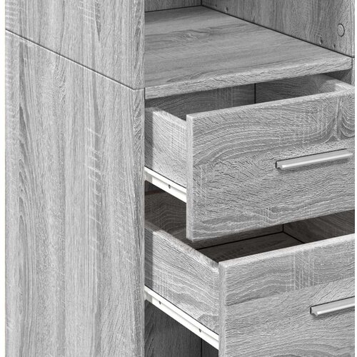 vidaXL Visoka omara siva sonoma 70x42,5x185 cm inženirski les Cene