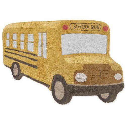 Lorena Canals Oker rumena pralna ročno tkana bombažna otro&amp;scaron;ka preproga 90x130 cm School Bus &amp;ndash; Slike
