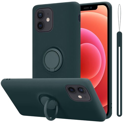 Cadorabo Ohi&scaron;je, združljiv z Apple v tekoči zeleni barvi - za&scaron;čitni pokrov iz fleksibilnega silikona TPU z obročem, (20589787) Cene