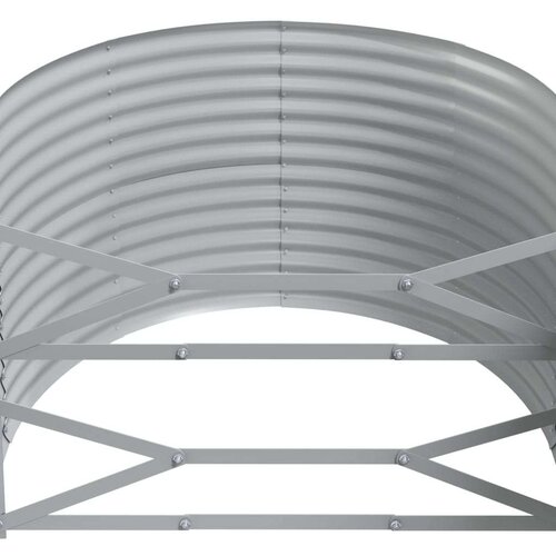 VidaXL Vrtna sadilica od čelika obloženog prahom 175x100x68 cm siva Slike