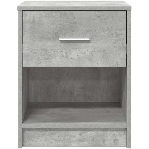  Noćni ormarići 2 kom s ladicama betonsko-sive boje 40x34x50 cm Slike