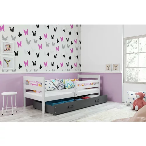 BMS Group Otroška postelja Eryk - 80x190 cm - bela/grafit