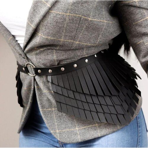 Fenzy Ukrasni Remen Od Umjetne Kože, Art2786, Crni Cene