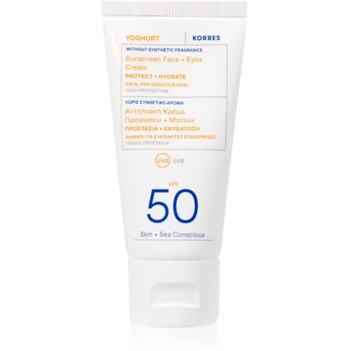 Korres Yoghurt zaštitna krema za lice i područje oko očiju SPF 50 50 ml