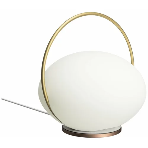 UMAGE Bijela/u zlatnoj boji LED stolna lampa (visina 19 cm) Orbit –