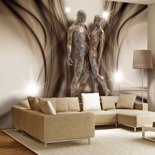  Samoljepljiva foto tapeta - In marble embrace 294x210 Slike