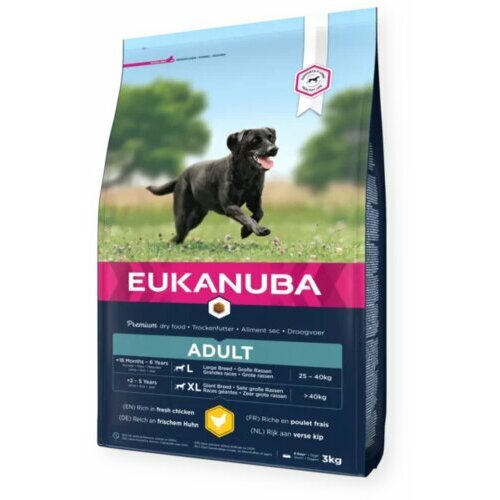 Eukanuba hrana za pse adult large breed chicken 18kg Slike