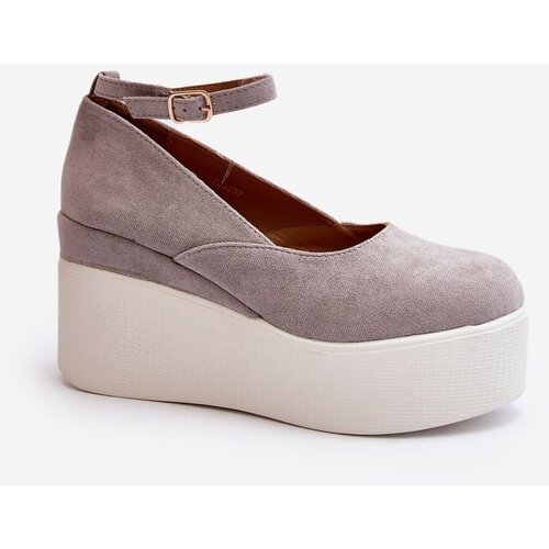 Kesi Women&amp;#039;s espadrilles on wedge grey Malla Slike
