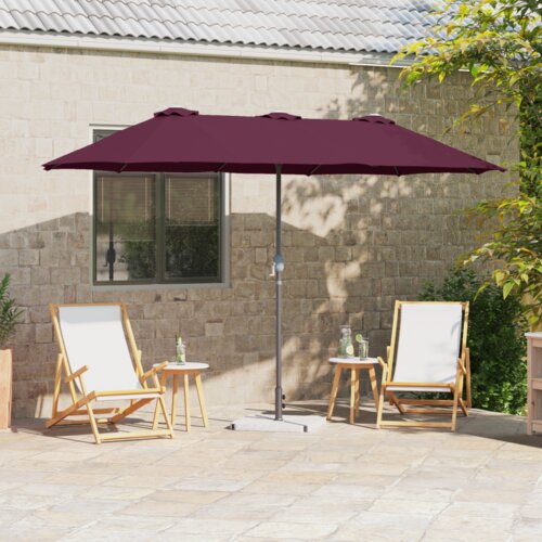  Vrtni suncobran Bordo crvena 380 x 196 x 235 cm Cijene