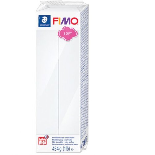  MASA ZA MODELIRANJE 454G FIMO SOFT STAEDTLER 8021-0 BIJELA Cene