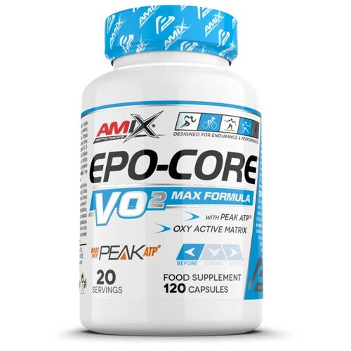 Amix Epo-Core VO2Max 120 kapsula – Izdržljivost i Transport Kiseonika bez Kofeina Cene