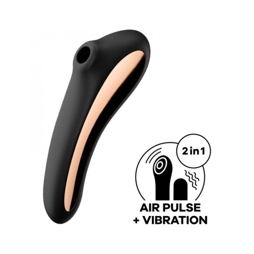 Satisfyer Vibrator Dual Kiss črn Cene