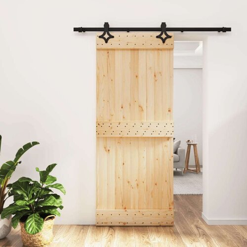  Klizna vrata s priborom za montažu 85 x 210 cm masivna borovina Cijene