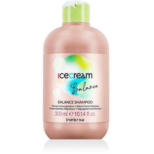 Inebrya Ice Cream Balance Shampoo 300 ml &scaron;ampon za mastne lase in lasi&scaron;če unisex Cene