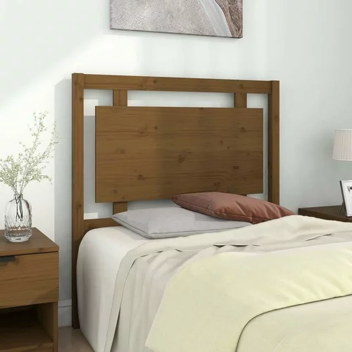  Uzglavlje za krevet boja meda 95 5x4x100 cm od masivne borovine