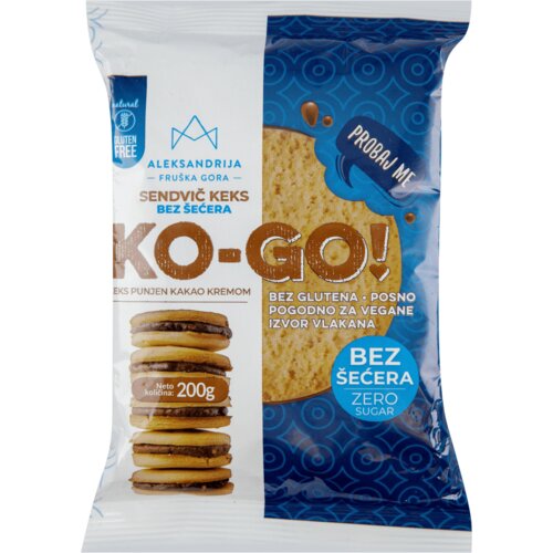 Aleksandrija Keks Ko-go bez šećera i glutena 200g Cene