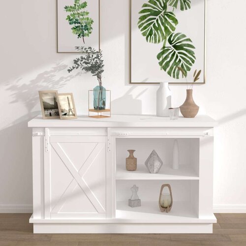 Mini set za klizna vrata ormarića ugljični čelik bijeli 152 cm Slike