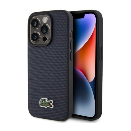 Licensed Lacoste LACOSTE MAGSAFE maska za iPhone 15 Pro WOVEN LOGO NAVY Cene