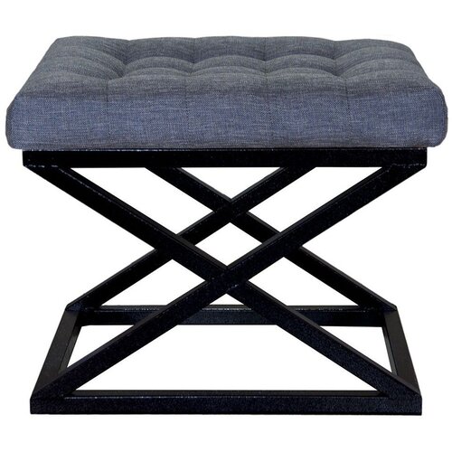Atelier Del Sofa Capraz - Black, Blue BlackBlue Pouffe Slike