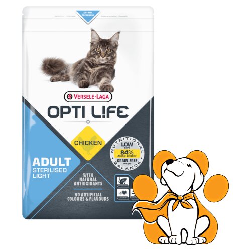 Opti Life Versele-Laga Cat Sterilised 7.5kg, Dijetalna Hrana Za Mačke, Piletina Slike