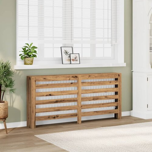 vidaXL Pokrov za radiator hrast 175x20x82 cm inženirski les Cene