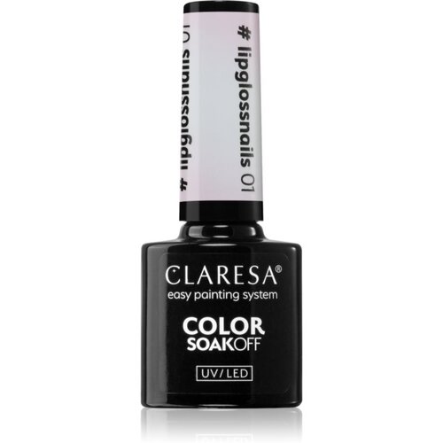 Claresa SoakOff UV/LED Color #lipglossnails gel lak za nohte odtenek 01 5 g Cene