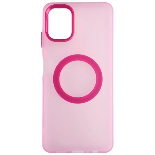  Silikonska futrola Magsafe FLURO COLOR Samsung A06 ROZE Slike