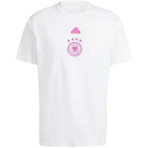 Adidas Tehnička sportska majica 'DFB Travel' roza / crna / bijela