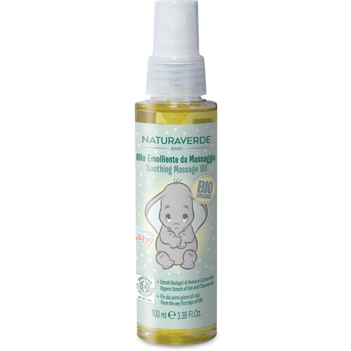 Disney Naturaverde Baby Soothing Massage Oil masažno olje za otroke od rojstva 100 ml Slike