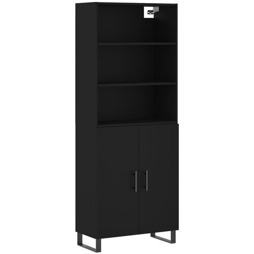 Maison Chic Visoka Komoda - Predalnik črna 69,5x34x180 cm inženirski les, (21717424) Cene