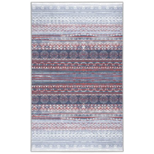 Mila Home vijolična/siva pralna preproga 80x150 cm vintage stripe – Cene