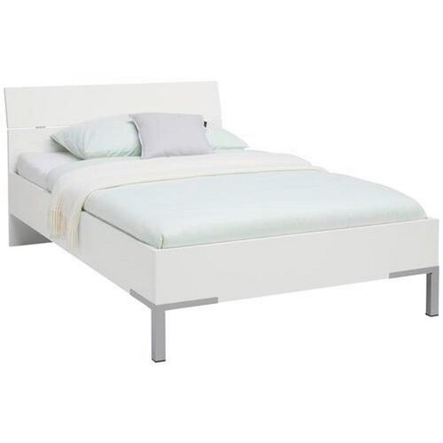 XORA postelja 120 cm x 200 cm , leseni material bela Slike
