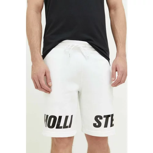 Hollister Co. Kratke hlače moški, bela barva