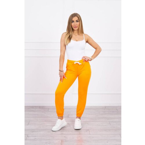 Kesi Cotton pants orange neon Cene