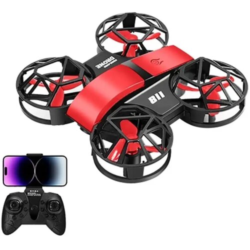 Mini dron sa WiFi 4K kamerom i za&scaron;titom elisa CRVENA Cene
