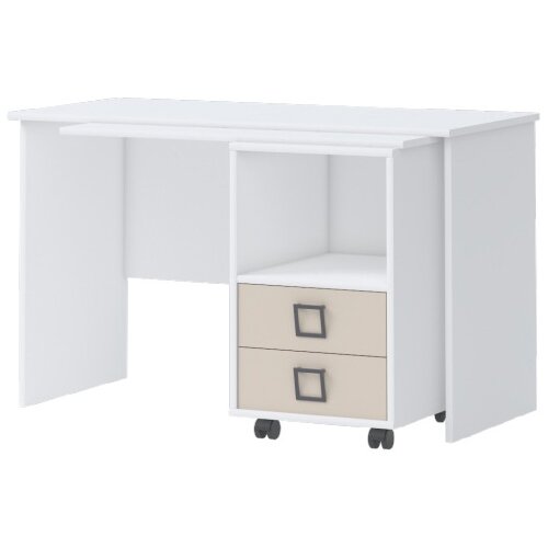 Jela Jagodina jela radni sto rs - kolekcija kiki - bela/pesak - 125x76x60 cm Slike