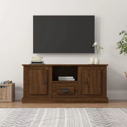 TV ormarić boja smeđeg hrasta 100x35,5x45 cm konstruirano drvo